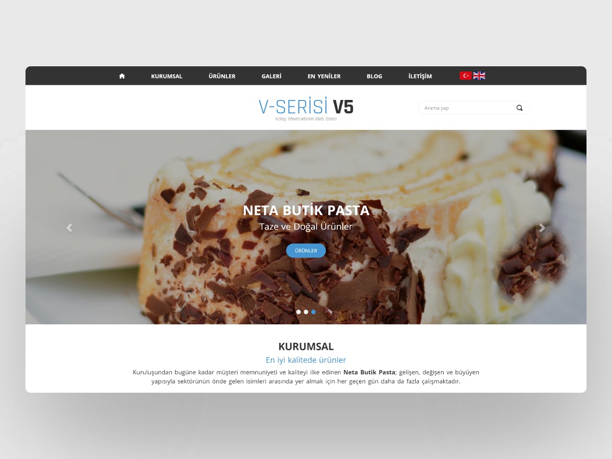 Butik Pasta İnternet Sitesi V5
