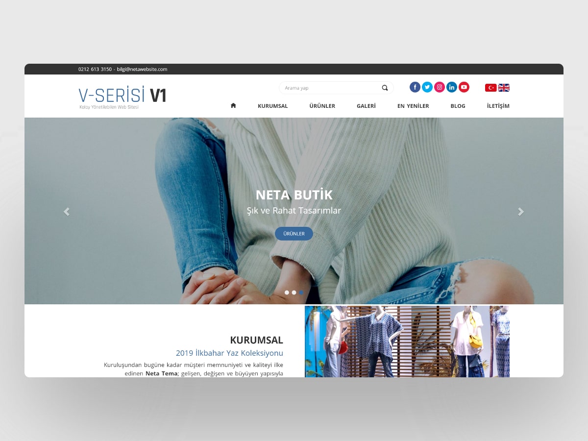 Butik Web Sitesi V1