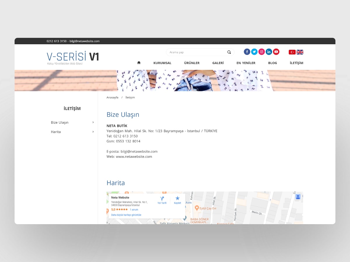 Butik Web Sitesi V1