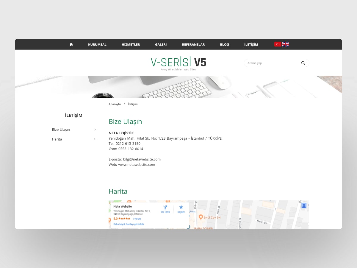 Lojistik İnternet Sitesi V5