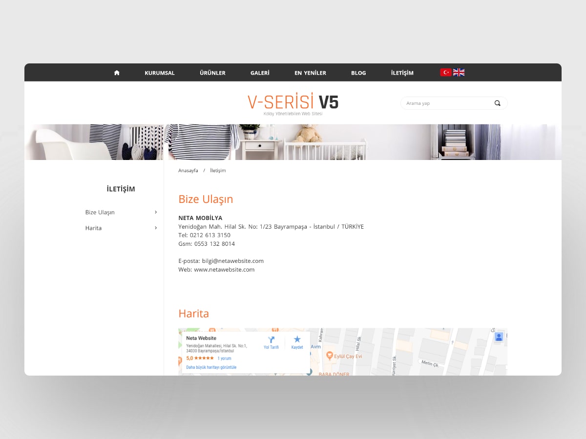 Mobilya İnternet Sitesi V5
