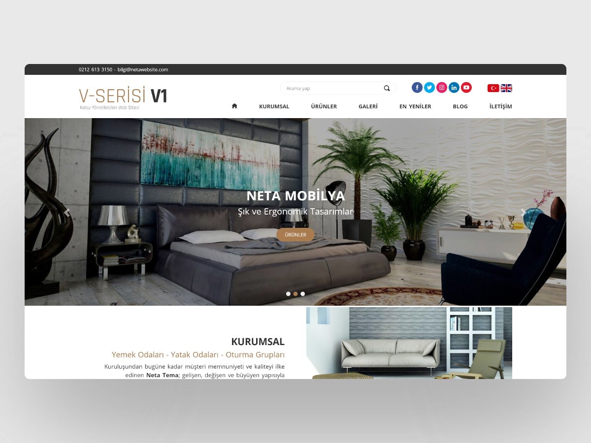Mobilya Web Sitesi V1