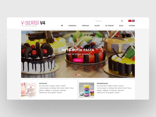 Butik Pasta Web Tasarım V4