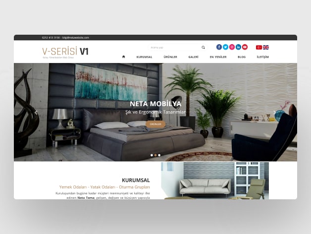 Mobilya Web Sitesi V1