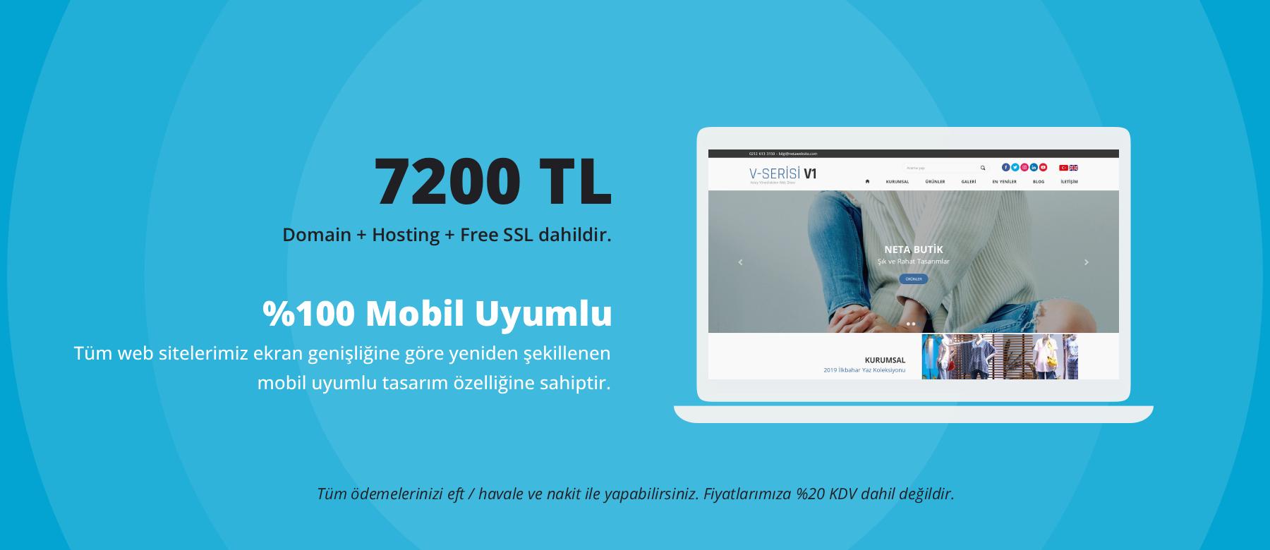 İnternet Sitesi Kurma Maliyeti 7200 TL