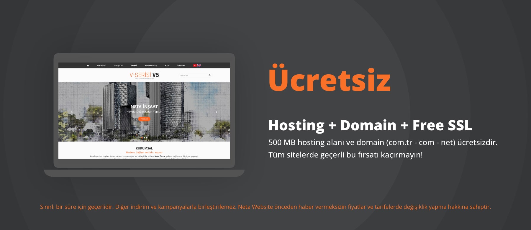 Ücretsiz Hosting, Domain Ve Free SSL