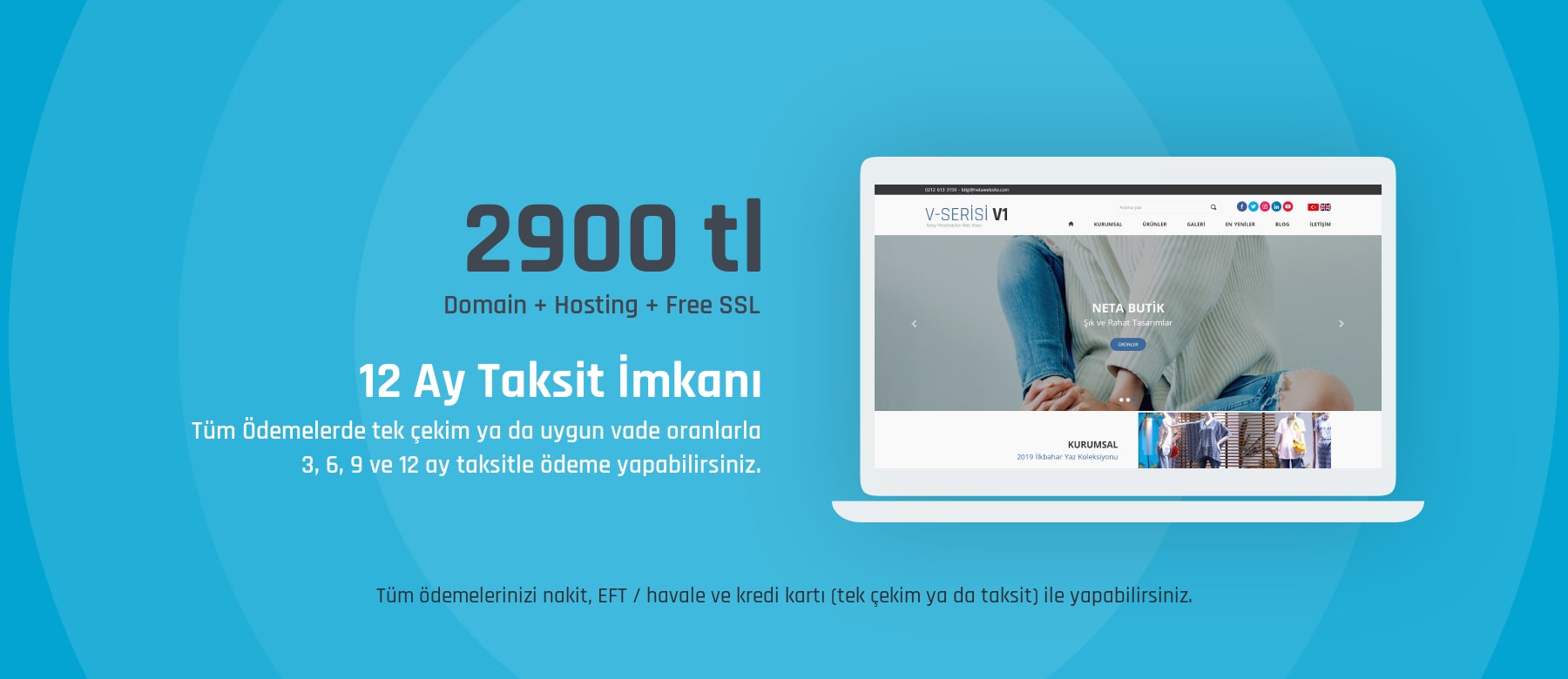 İnternet Sitesi Kurma Maliyeti 2900 TL