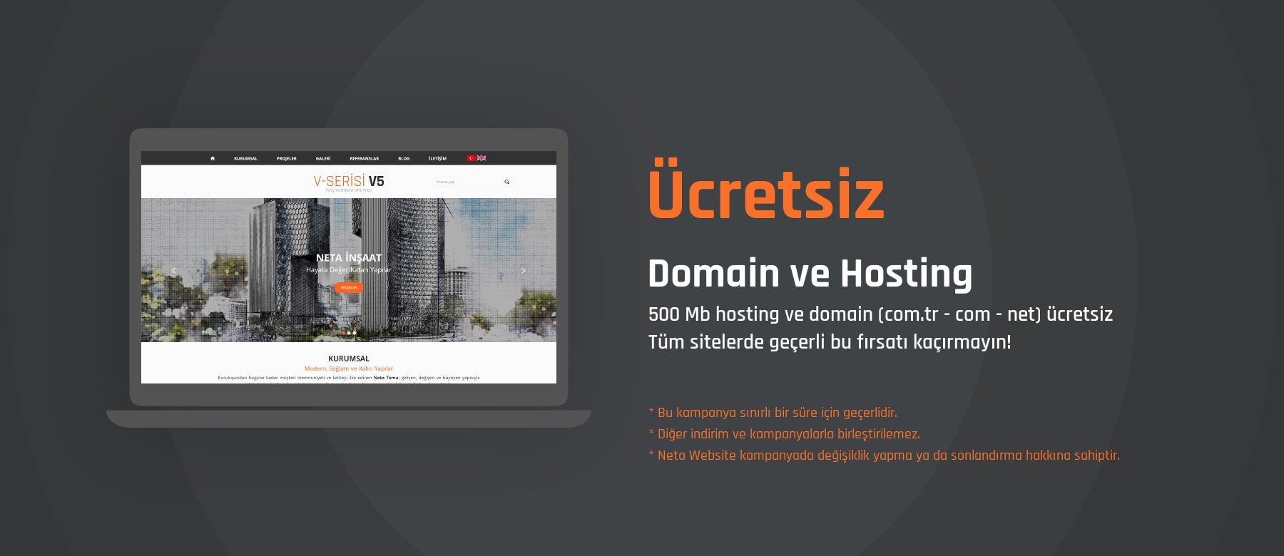 Ücretsiz Hosting ve Domain